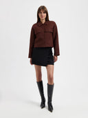 Bruine kittie tweed jacket