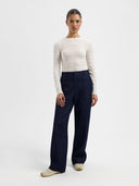 Donkerblauwe jeans lea