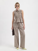 Geruite broek inez