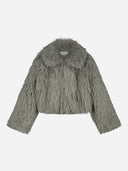 Grijze fake fur jacket nara