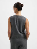 Grijze top mira herringbone
