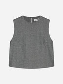 Grijze top mira herringbone