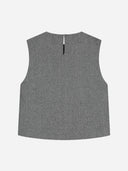 Grijze top mira herringbone