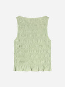 Lichtgroene june smock top