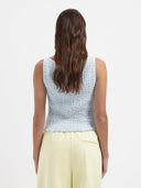 Lichtblauwe smock top june