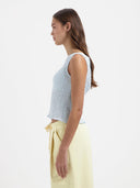 Lichtblauwe smock top june