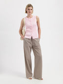 Lichtroze rib top erin