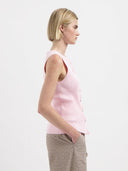 Lichtroze rib top erin