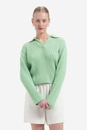 Groene trui mila polo neck