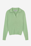Groene trui mila polo neck