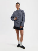Oversized gestreepte blouse ruby
