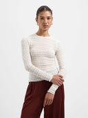Longsleeve van mesh leslie