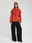 Donkeroranje blouse grace