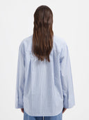 Gestreepte oversized blouse paige