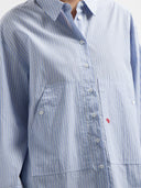 Gestreepte oversized blouse paige