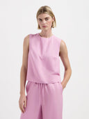 Roze mouwloze top mira