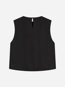 Zwarte mouwloze top mira