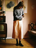 Beige denim rok irma