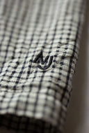 Geruite blouse moa tie check