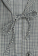 Geruite blouse moa tie check