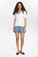 Nuayalet scallop ss pullover
