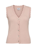 Roze gilet nudeidra