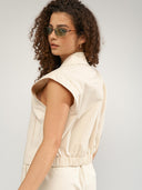 Beige gilet nusunna