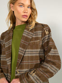 Geruite blazer honden nuezma