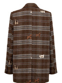 Geruite blazer honden nuezma