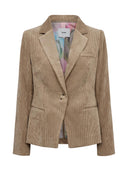 Beige rib blazer nucelise