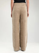Beige rib broek nucelise