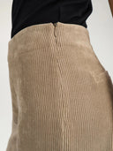 Beige rib broek nucelise