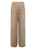 Beige rib broek nucelise