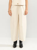 Beige barrel broek nusunna