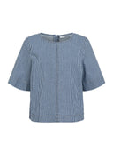 Blauwe blouse nuerina
