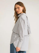 Oversized blouse met gelaagd detail numicja