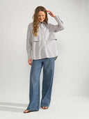 Oversized blouse met gelaagd detail numicja