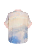 Blouse met korte mouwen nudiamond