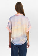 Blouse met korte mouwen nudiamond