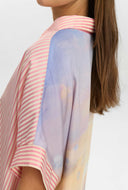 Blouse met korte mouwen nudiamond