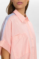 Blouse met korte mouwen nudiamond