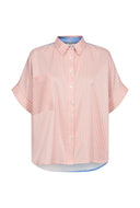 Blouse met korte mouwen nudiamond