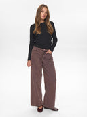 Bruine wide-leg jeans nubrooklyn