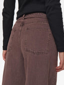 Bruine wide-leg jeans nubrooklyn