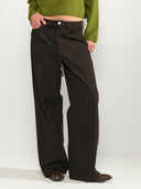 Bruine wide leg jeans nubrooklyn