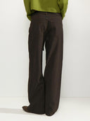 Bruine wide leg jeans nubrooklyn