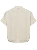 Creme pullover met embroidery nuamie