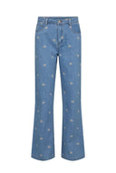 Jeans met bloemen nuibiza