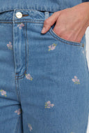 Jeans met bloemen nuibiza