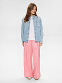 Stonewash denim blouse nukaysa